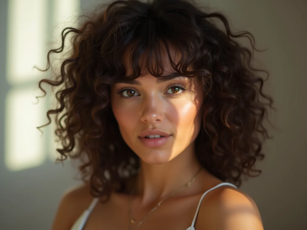 Cabelo Cacheado Com Franjinha: O Corte Que Realça Seu Rosto Cabelo Cacheado Com Franjinha: O Corte Que Realça Seu Rosto