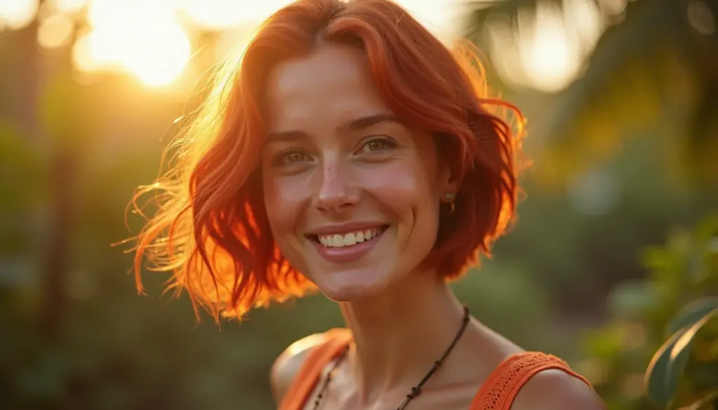 Cabelo curto vermelho repicado: o corte que redefine o seu estilo