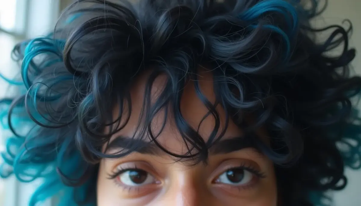 Cabelo Preto com Mechas Azuis Tumblr: A Tendência 2026!