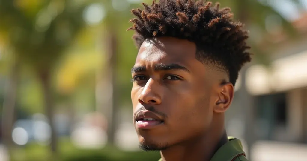 Corte de cabelo militar moderno cabelo crespo: o visual que você precisa ver