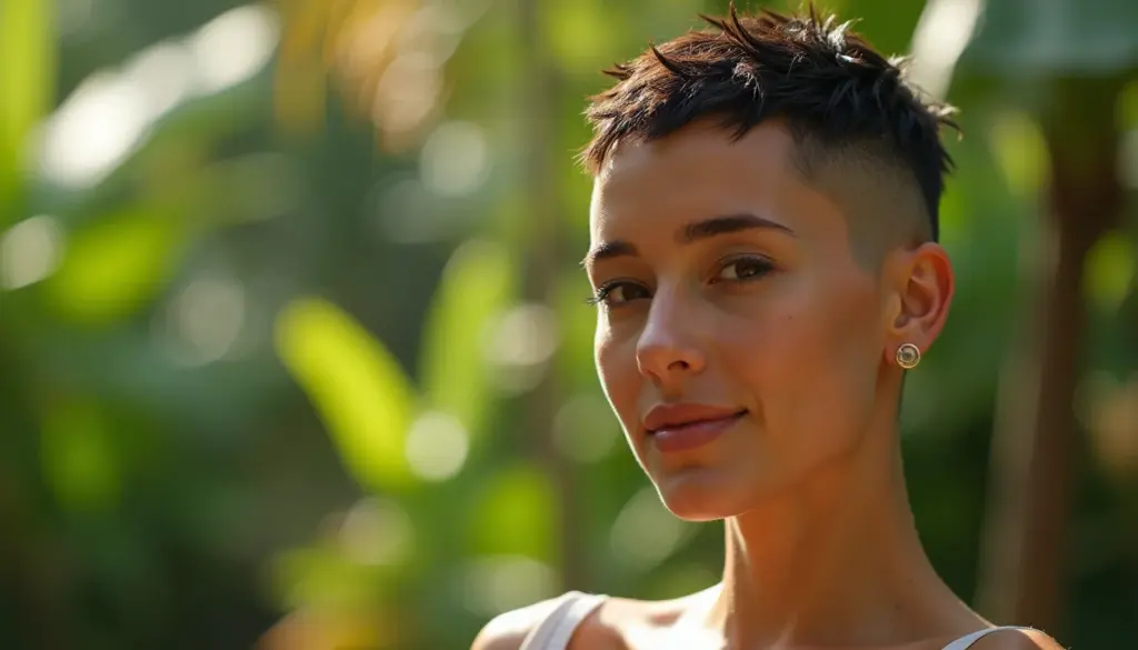 Corte De Cabelo Raspado Dos Lados Feminino: O visual que você vai amar!