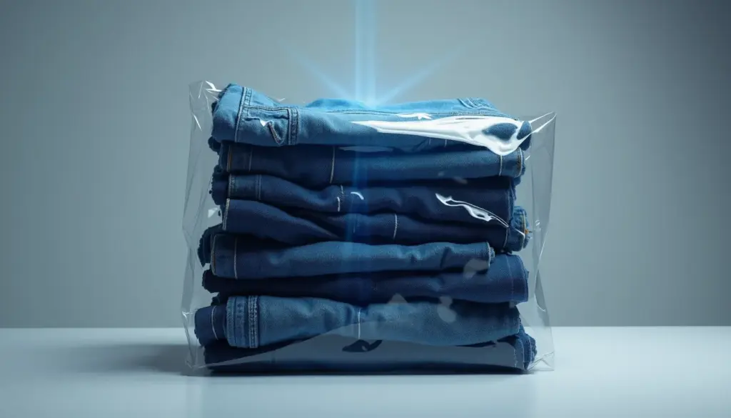 Jeans Embalados a Vácuo: O Segredo Para Guardar Roupas em 2026 Jeans Embalados a Vácuo: O Segredo Para Guardar Roupas em 2026