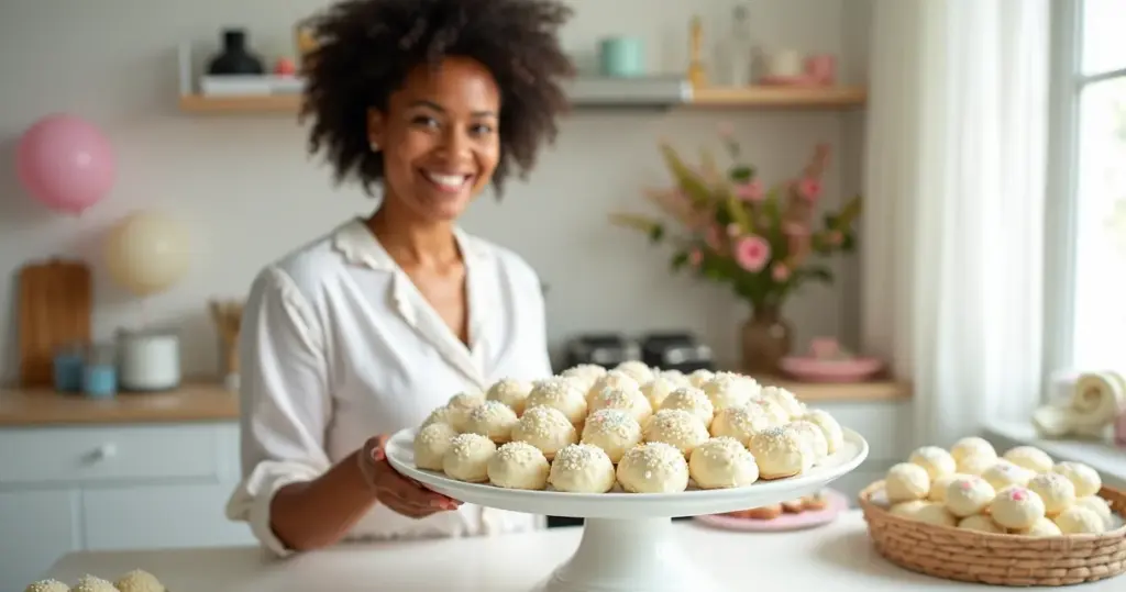 Ideias de brigadeiro branco para festas infantis: 100 unidades por R$ 85