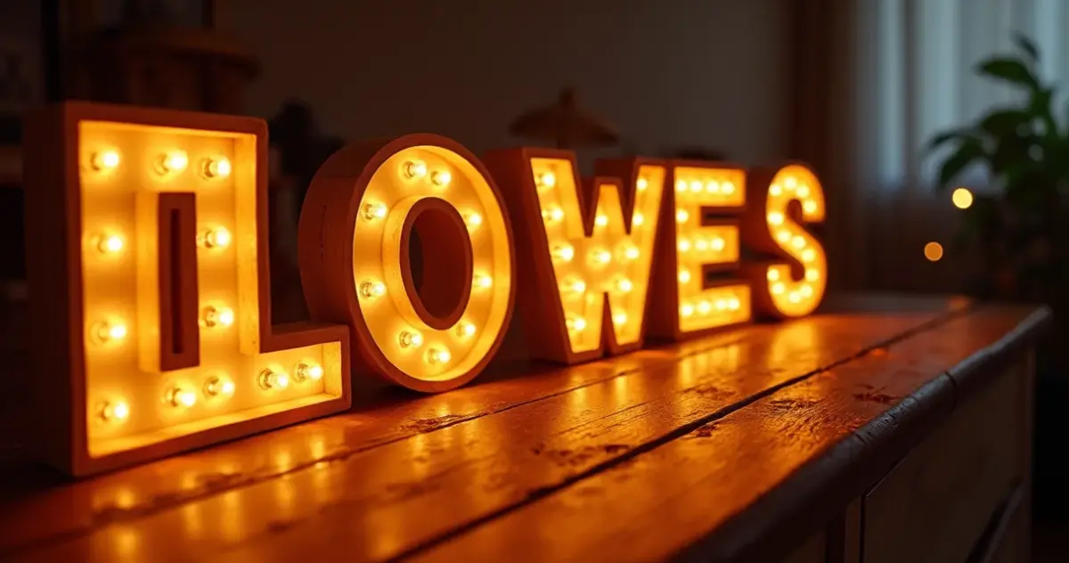 Letras Iluminadas: O Brilho Que Transforma Espaços em Arte