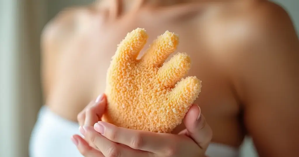 Luva Esfoliante: Pele Radiante e Macia Sem Gastar Muito