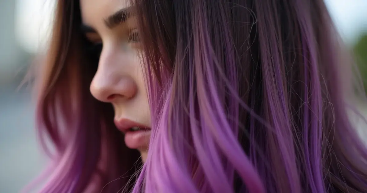 Violeta Genciana Cabelo Castanho: Reflexos Incríveis DIY