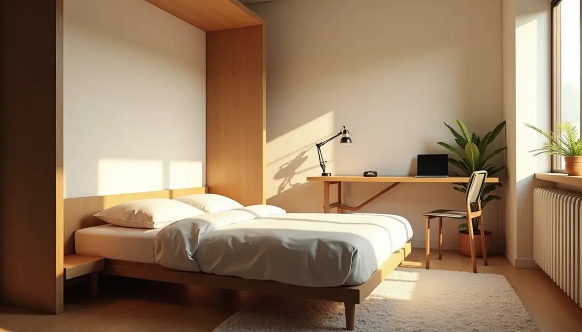 Cama casal retratil: 3 modelos que viram estação de trabalho e liberam espaço