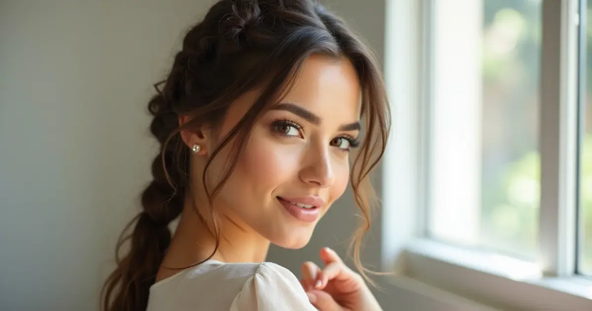 Como fazer penteado trança embutida cabelo médio passo a passo que dura o dia