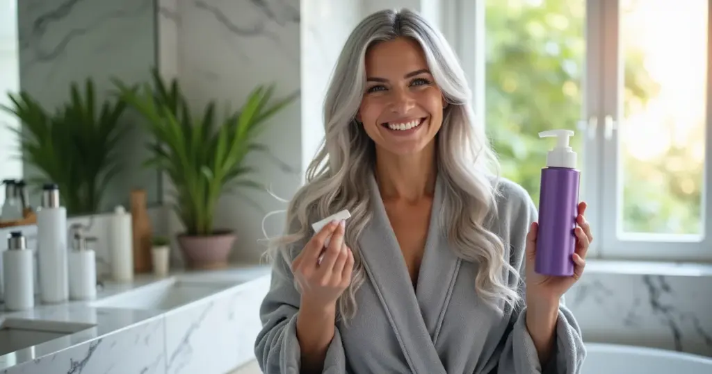 Como matizar cabelo grisalho em casa e eliminar o amarelo em 30 min