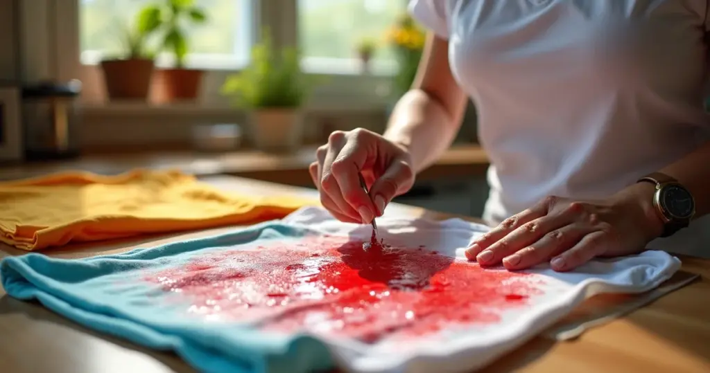 Como tirar mancha de roupa colorida sem estragar sua peça favorita