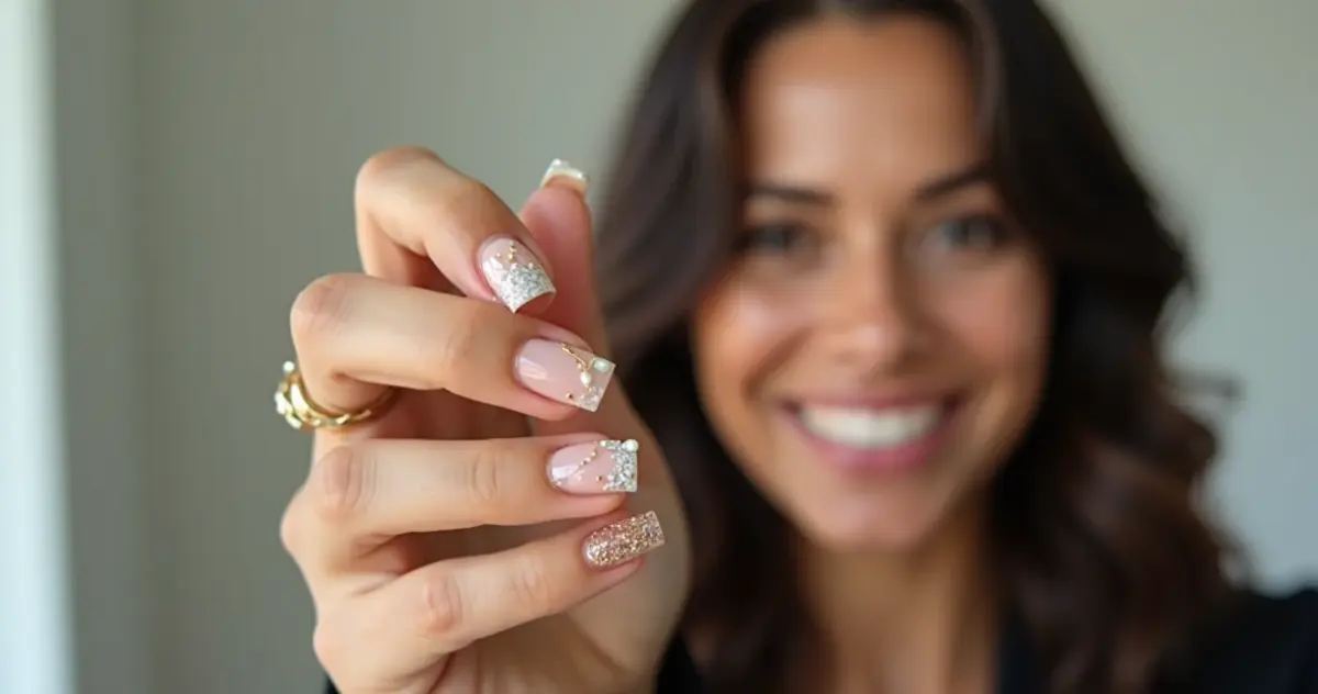 28 Ideias de Fotos de Unhas Postiças Decoradas: Do Natural ao Glamour 28 Ideias de Fotos de Unhas Postiças Decoradas: Do Natural ao Glamour