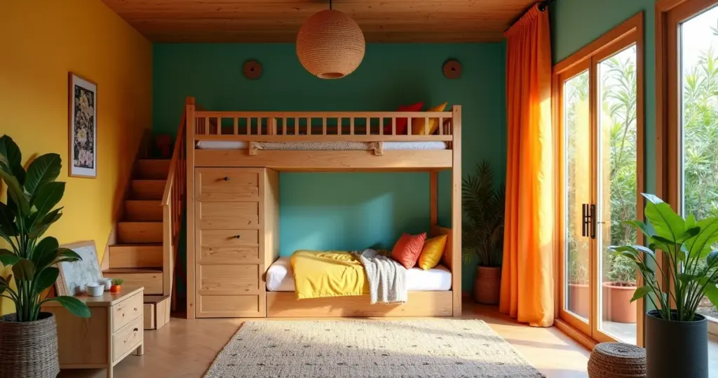 O Truque que Dobra o Espaço no Quarto Infantil Pequeno