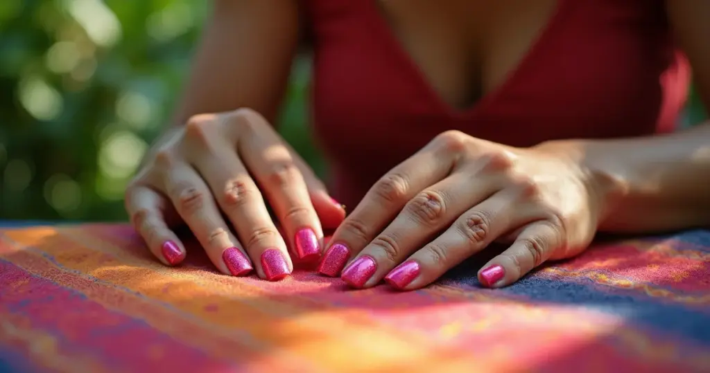 15 Ideias de Unhas Rosa com Glitter Que Brilham 3x Mais (2026)
