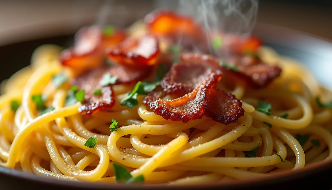 Macarrão Alho e Óleo com Bacon: Receita Perfeita em 20 Minutos