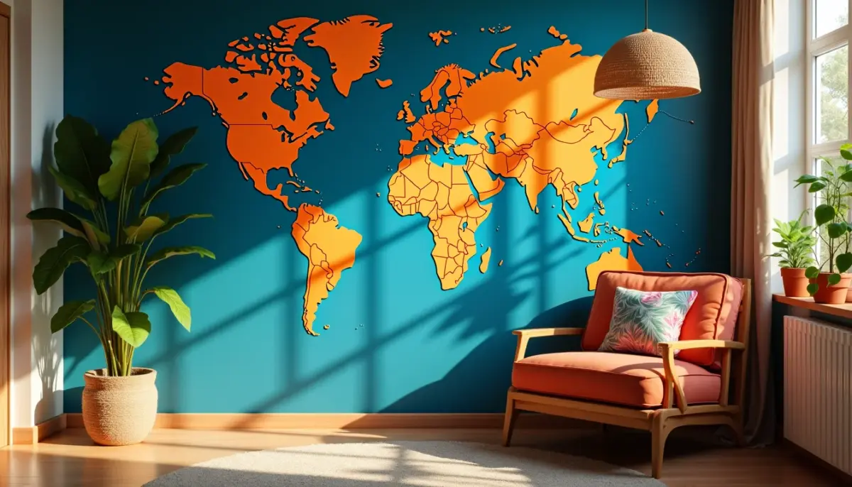 55 Ideias de Papel de Parede Mapa Mundi para Todos os Estilos em 2026