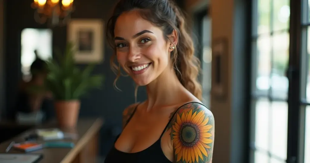 Tatuagem girassol desbotada como evitar: seu amarelo vibrante por 5 anos