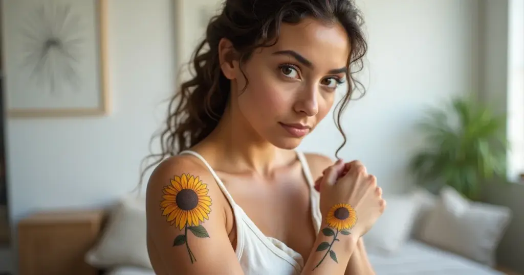 Tatuagem girassol fineline ou realismo: qual escolher sem jogar dinheiro fora?