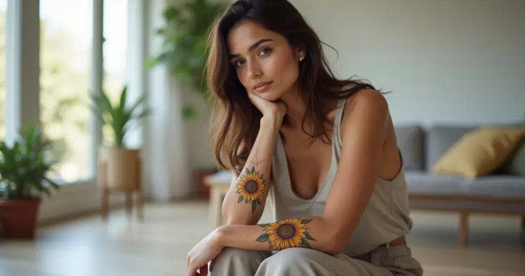 Tatuagem Girassol Fineline ou Realista: Qual Vale Mais a Pena?