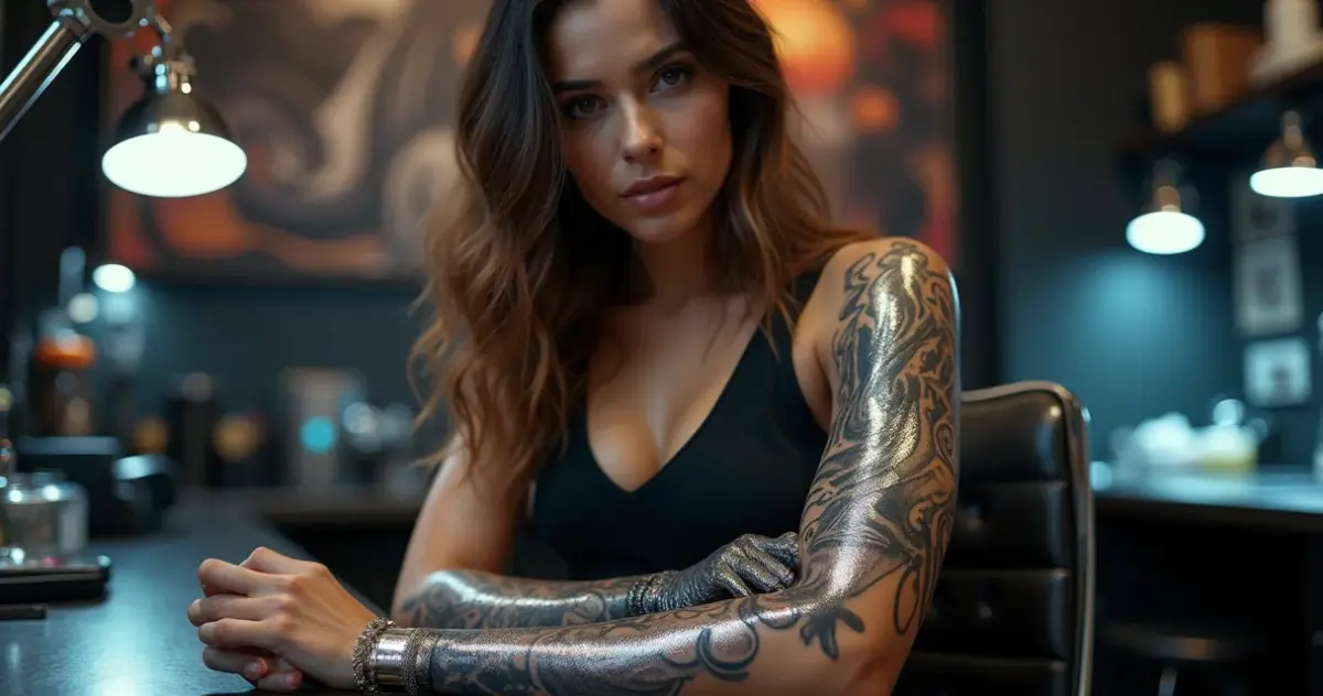 Tatuagem metal líquido 3d como é feita: passo a passo da ilusão