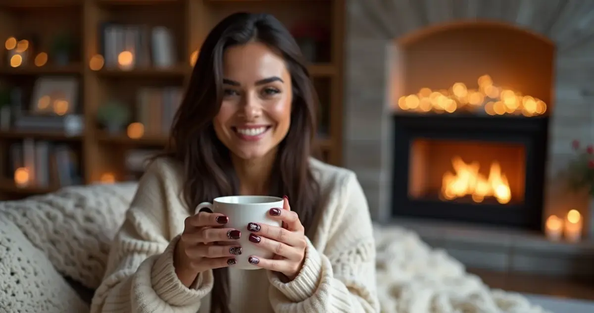 27 Ideias de Unha Decorada de Inverno: Sofisticação que Aquece o Visual