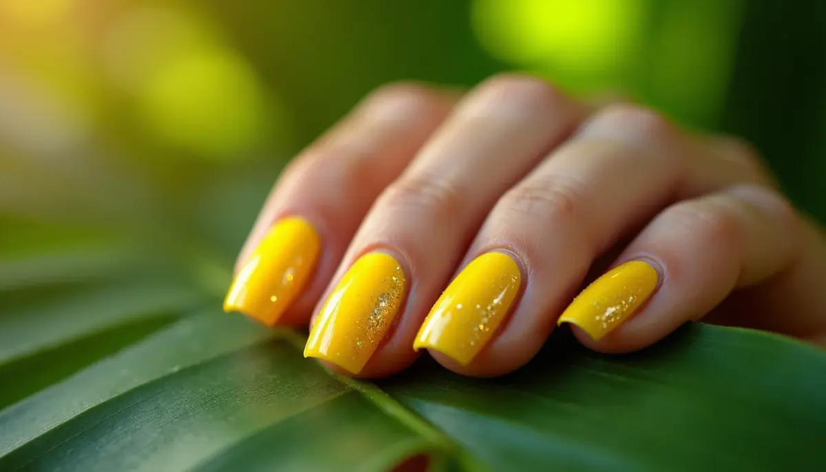 30 Ideias de Unha em Gel Amarela com Glitter para 2026