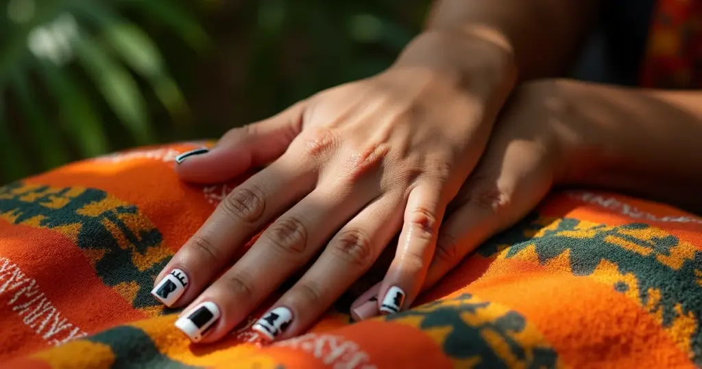 27 Ideias de Unha Preto e Branco que Vão Transformar Seu Visual