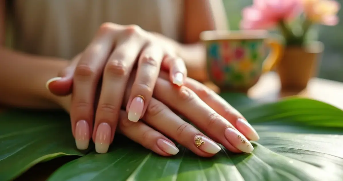 Unhas em Gel Delicadas: Formato Amendoado Perfeito