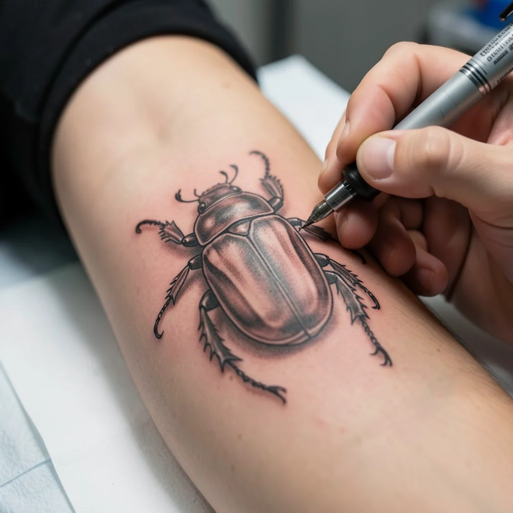 besouro tatuagem miolo 11