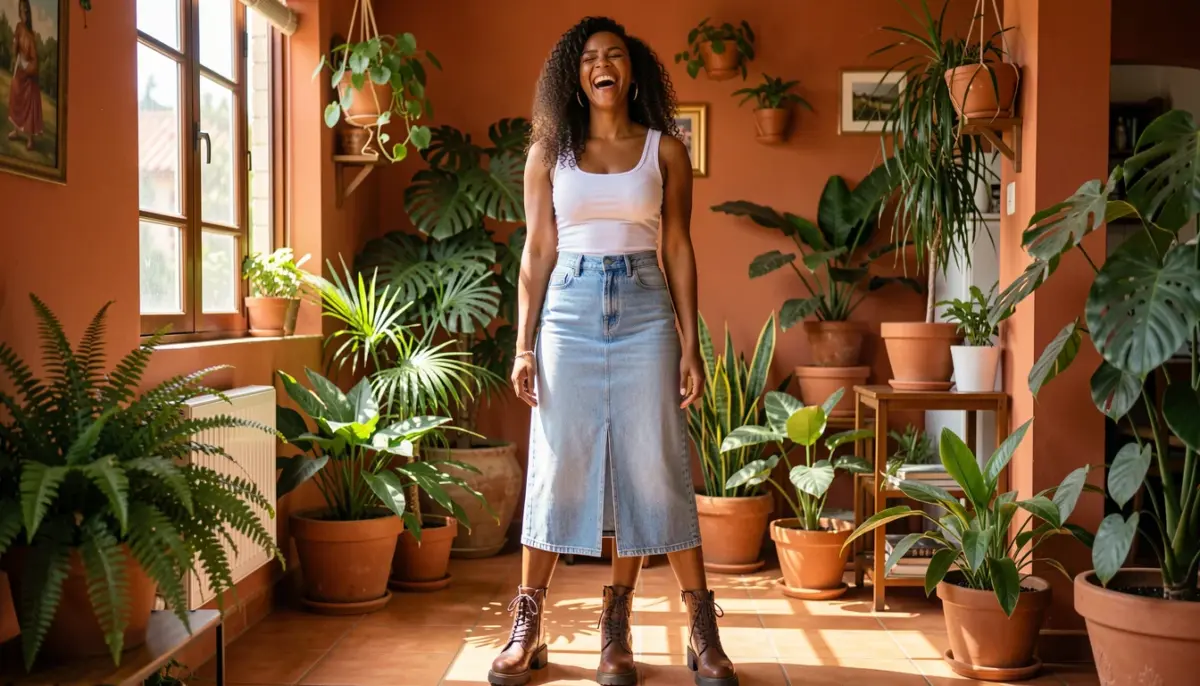 44 Ideias de Como Montar Look com Saia Jeans e Bota em 2026