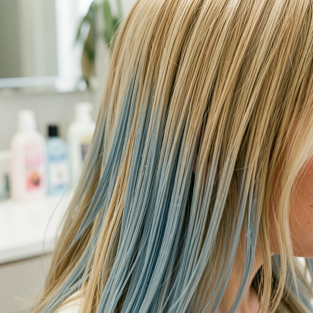 como tirar tonalizante azul do cabelo miolo 2