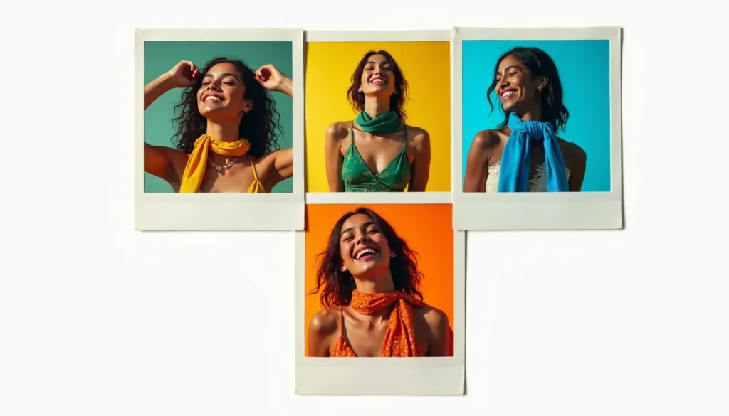 64 Ideias de Como Usar Lenço no Pescoço com Vestido