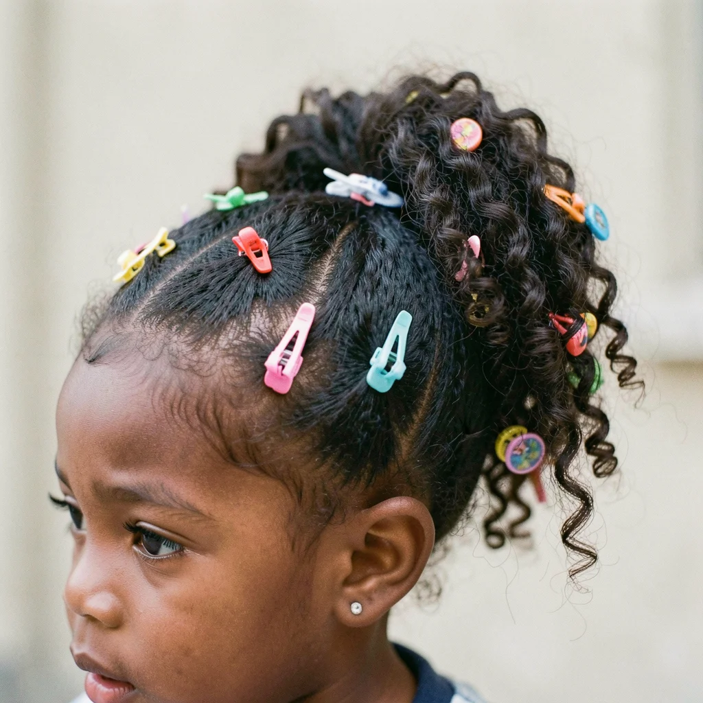 foto de penteado de crianca miolo 4