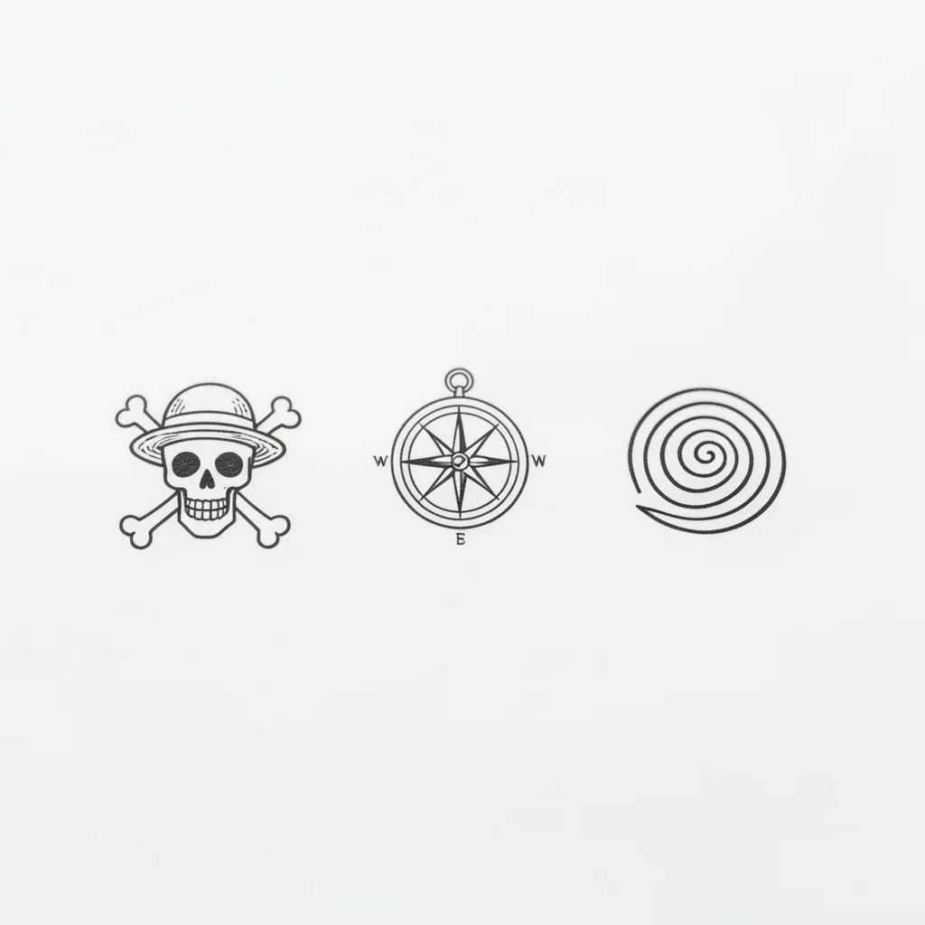 one piece one piece tatuagem anime pequena miolo 10