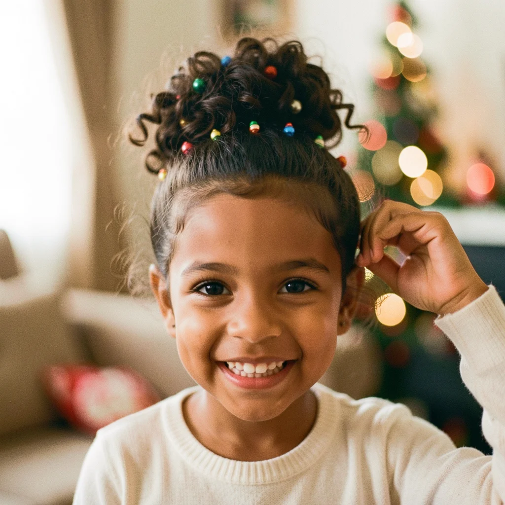 penteado infantil arvore de natal miolo 4