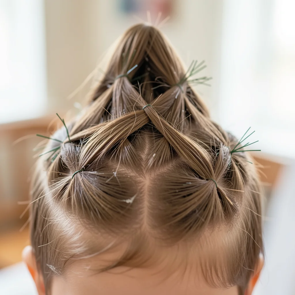 penteado infantil arvore de natal miolo 8