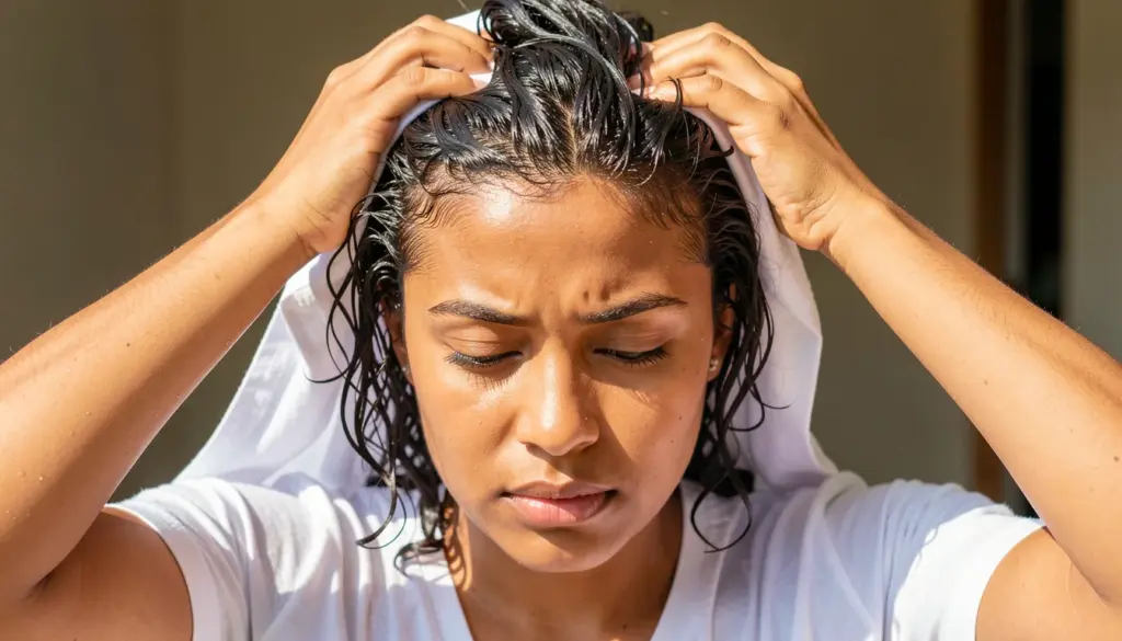 Plopping com Camiseta de Algodão: Cachos Definidos Sem Frizz