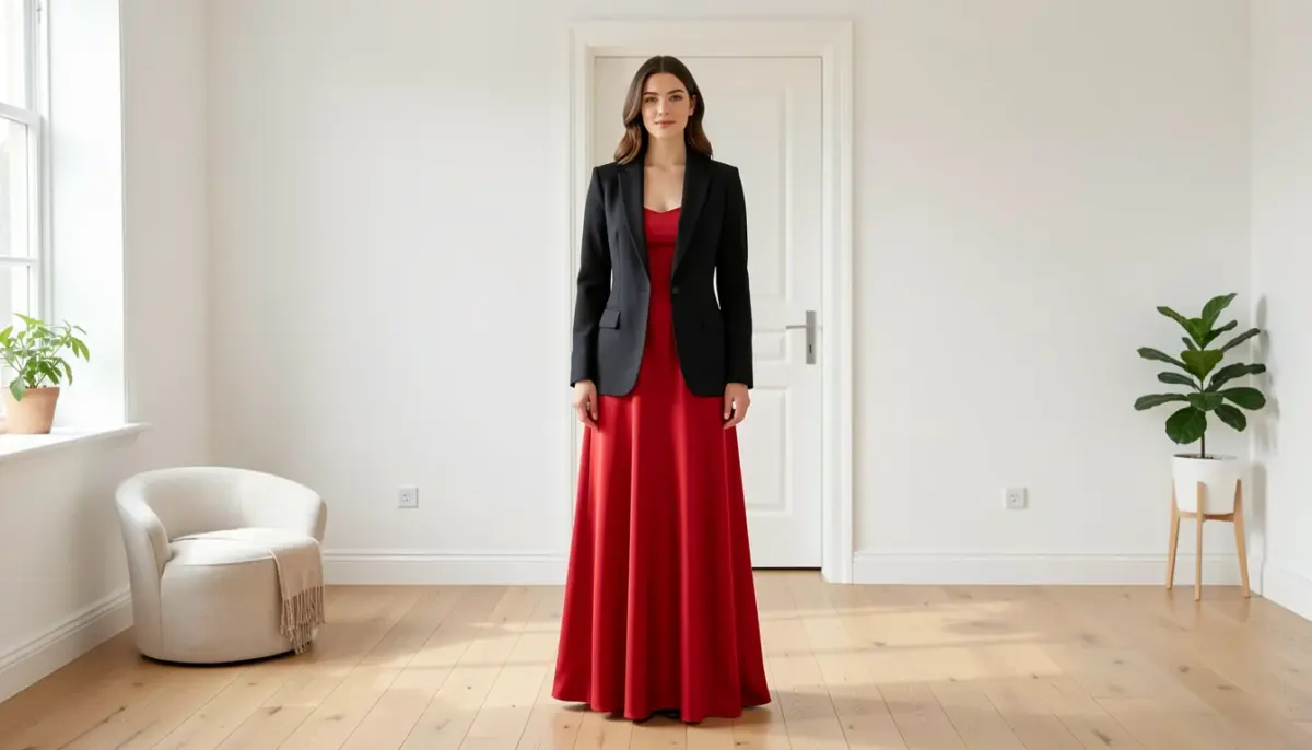 que tipo de casaco usar com vestido de festa longo