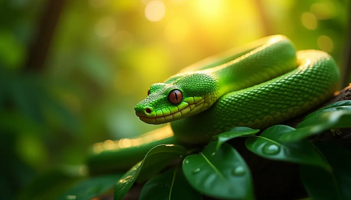 Sonhar com Cobra Verde: Significado de Renovação e Prosperidade