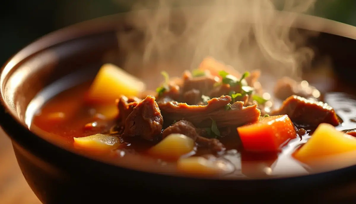 Sopa de Carne na Panela de Pressão: Caldo Encorpado em 40 Min