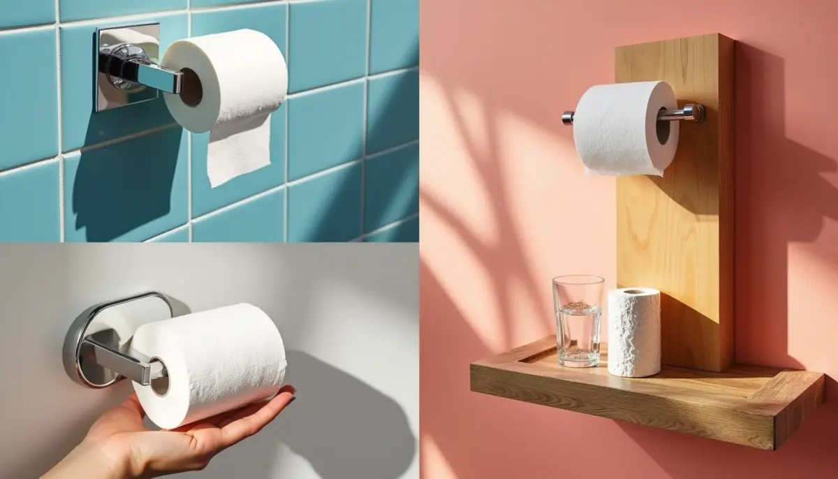43 Ideias de Suporte Papel Higiênico Para Banheiro Sem Furar Parede