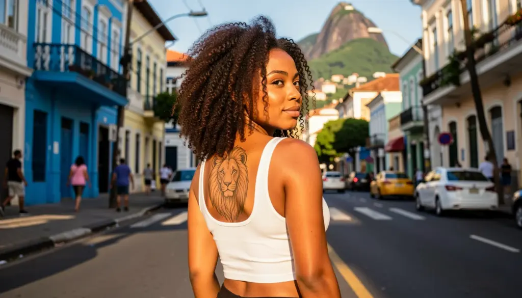42 Ideias de Tatuagem de Leão Feminina nas Costas para 2026