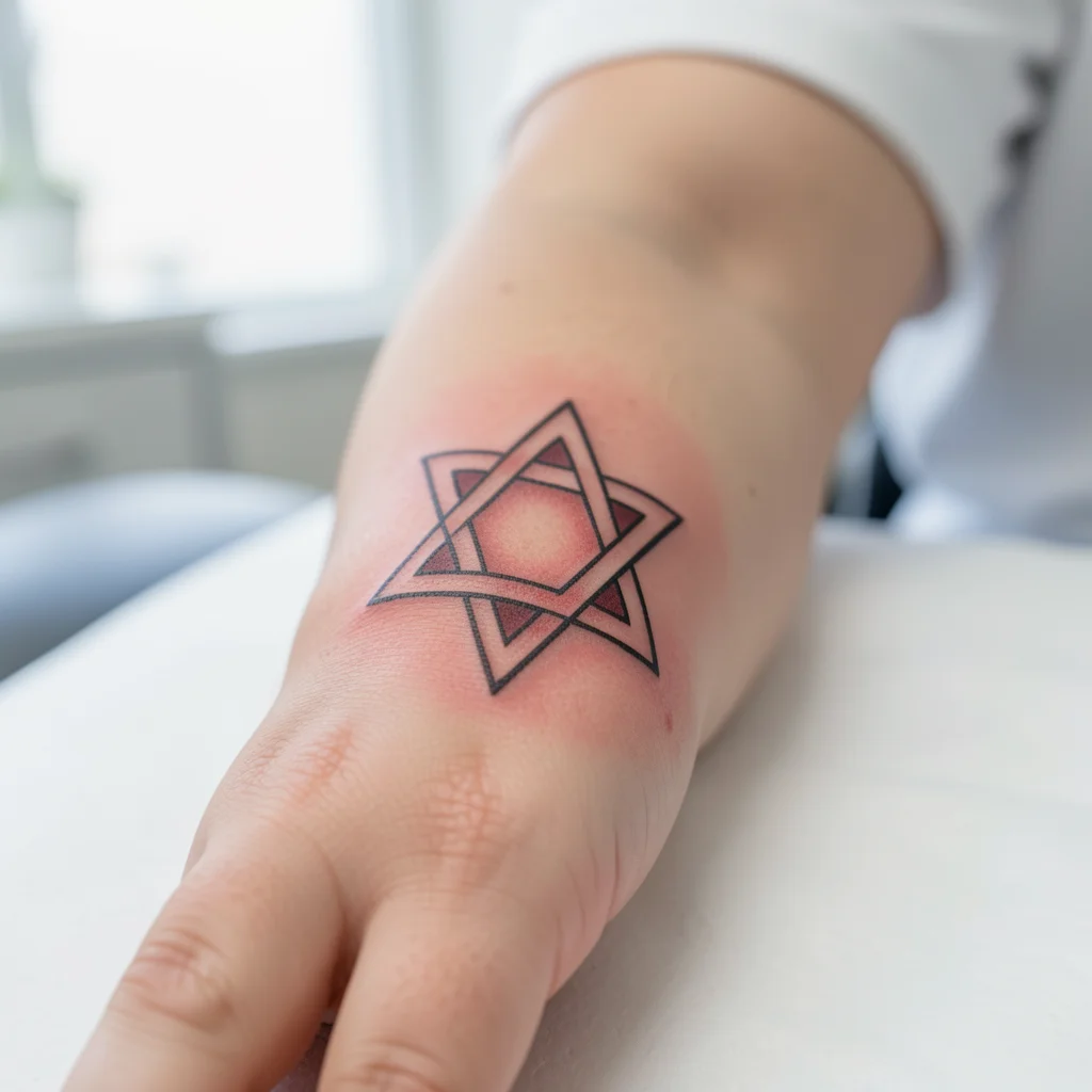 tatuagem estrela de davi dedo miolo 10