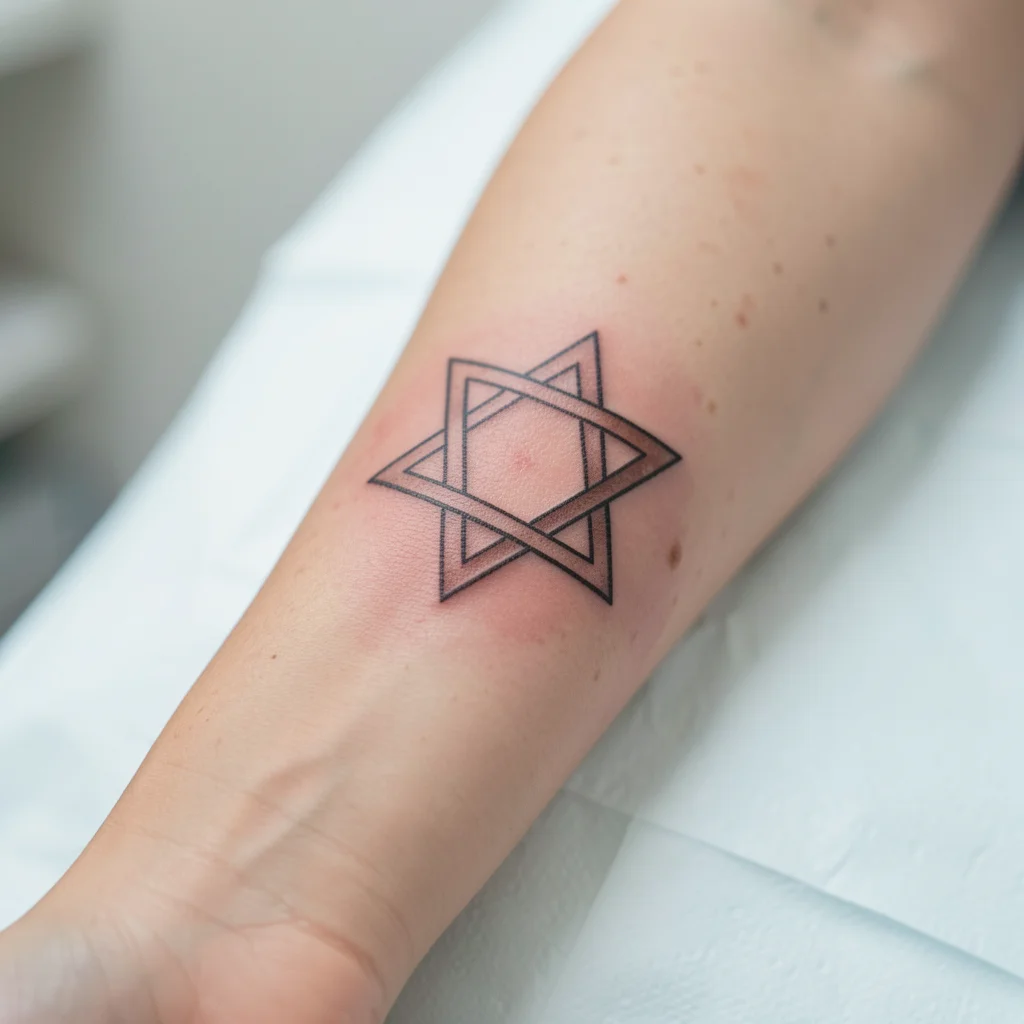 tatuagem estrela de davi dedo miolo 12