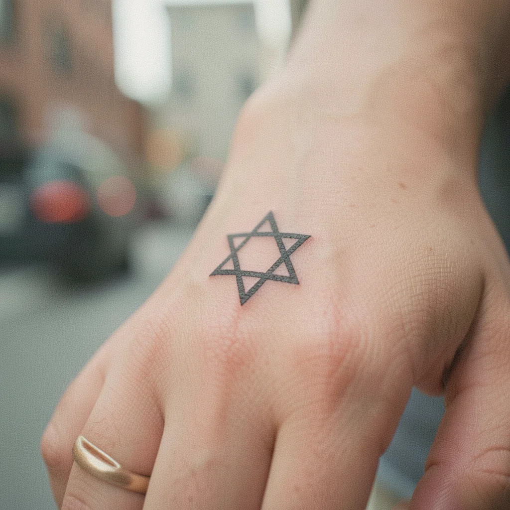 tatuagem estrela de davi dedo miolo 3