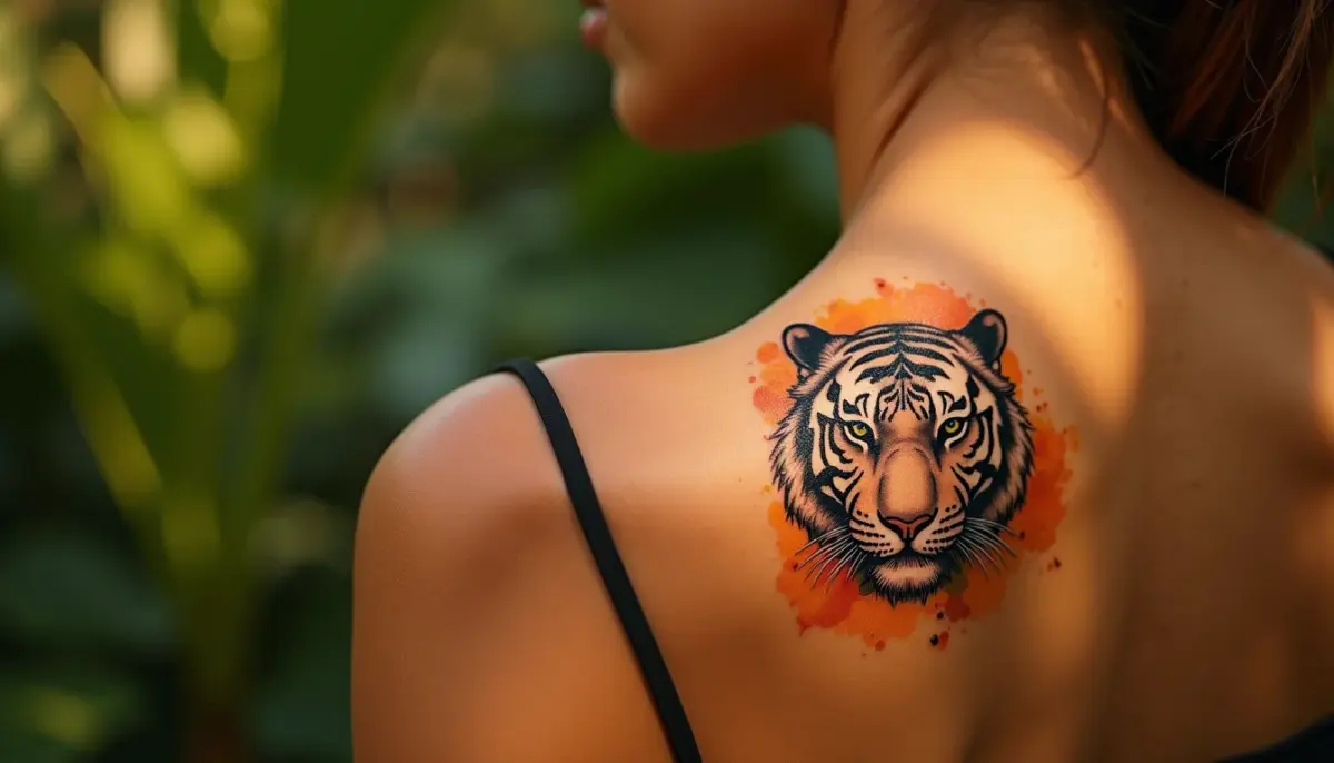 60 ideias de tatuagem feminina de tigre: estilos, preços e locais