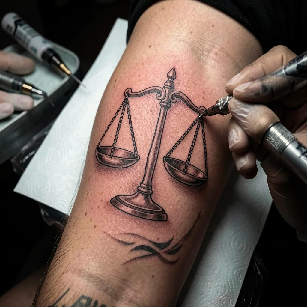 tatuagem justica braco miolo 3