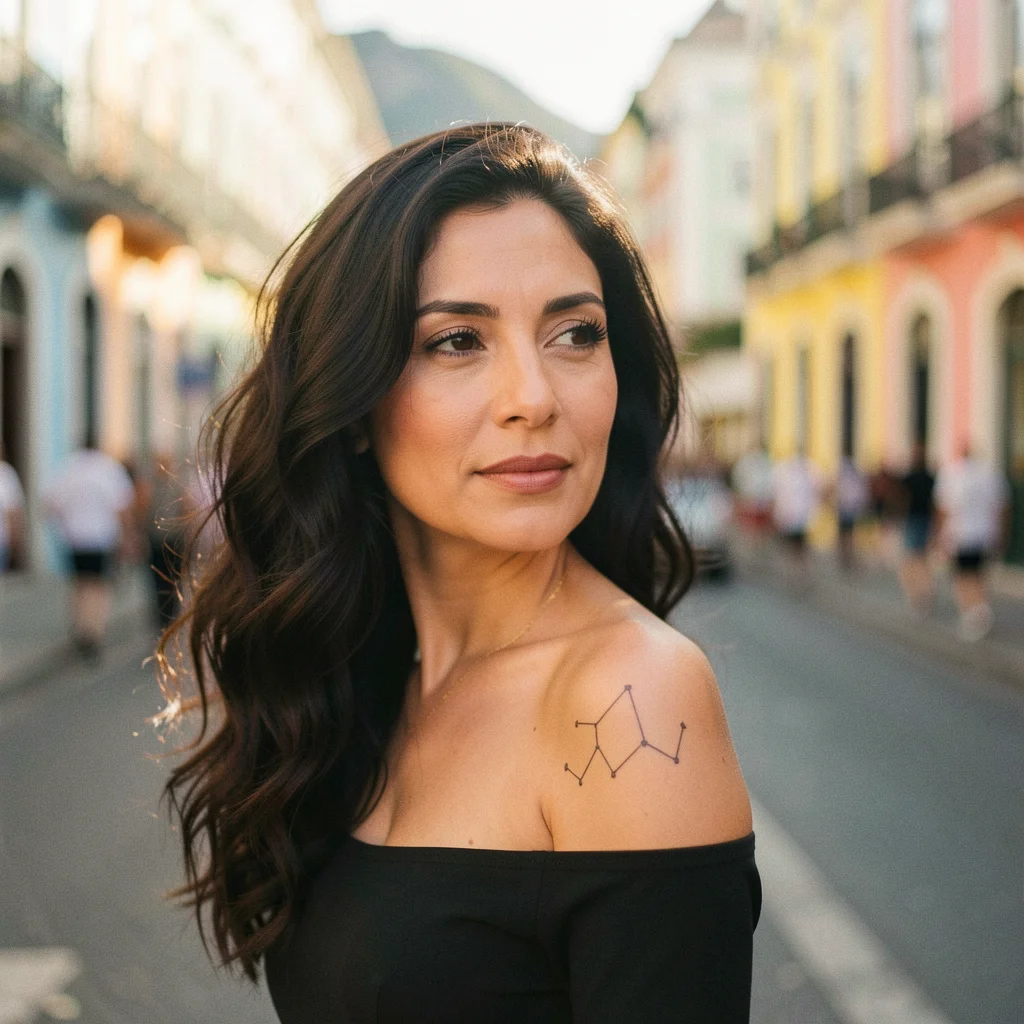 tatuagem no ombro feminina desenho miolo 4