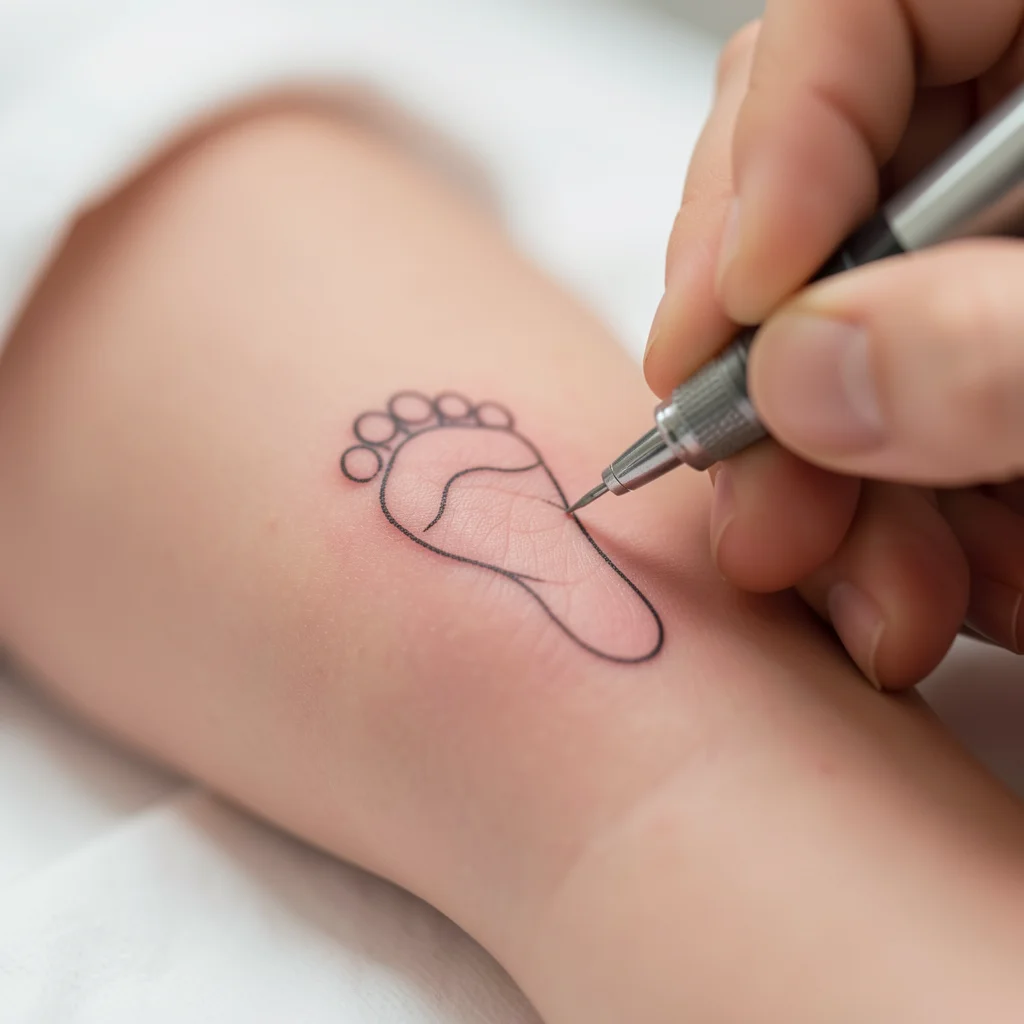 tatuagem pezinho de bebe miolo 2