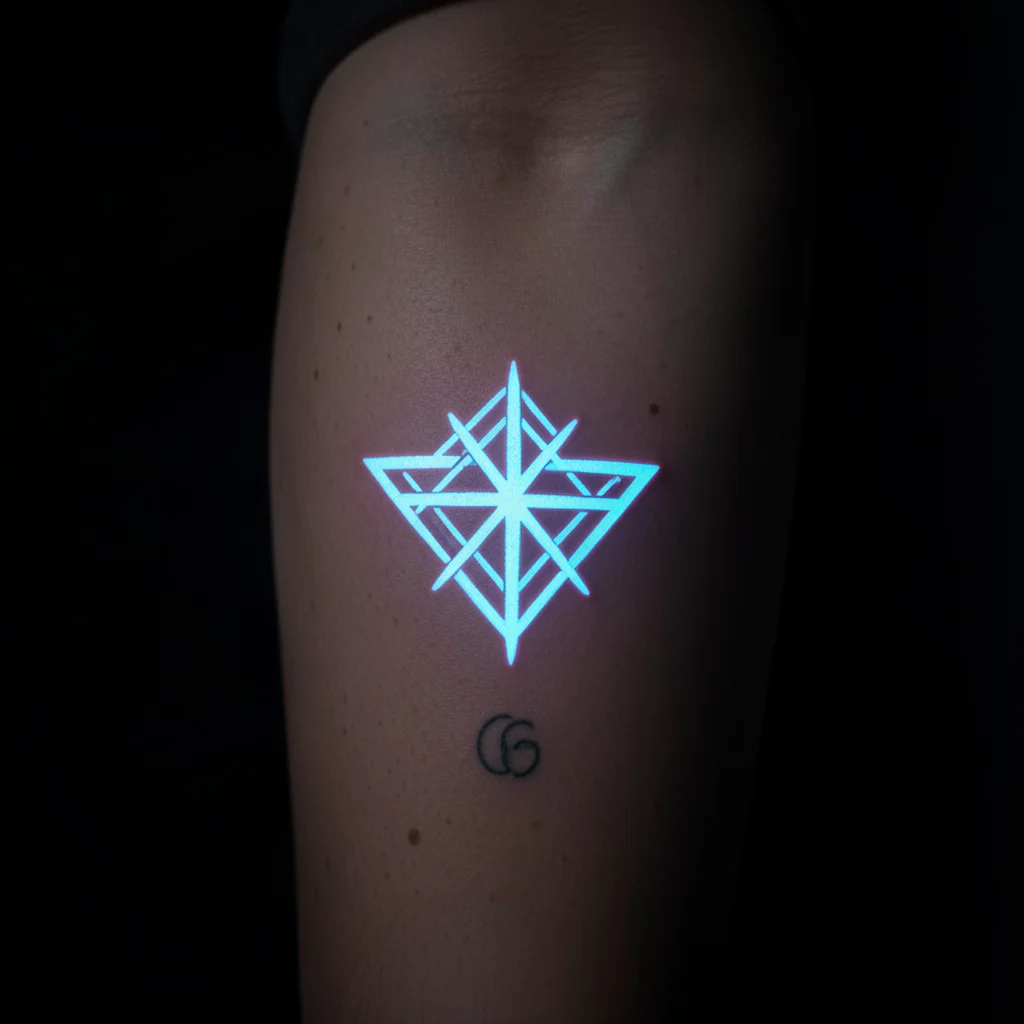 tatuagem que brilha no escuro valor miolo 3