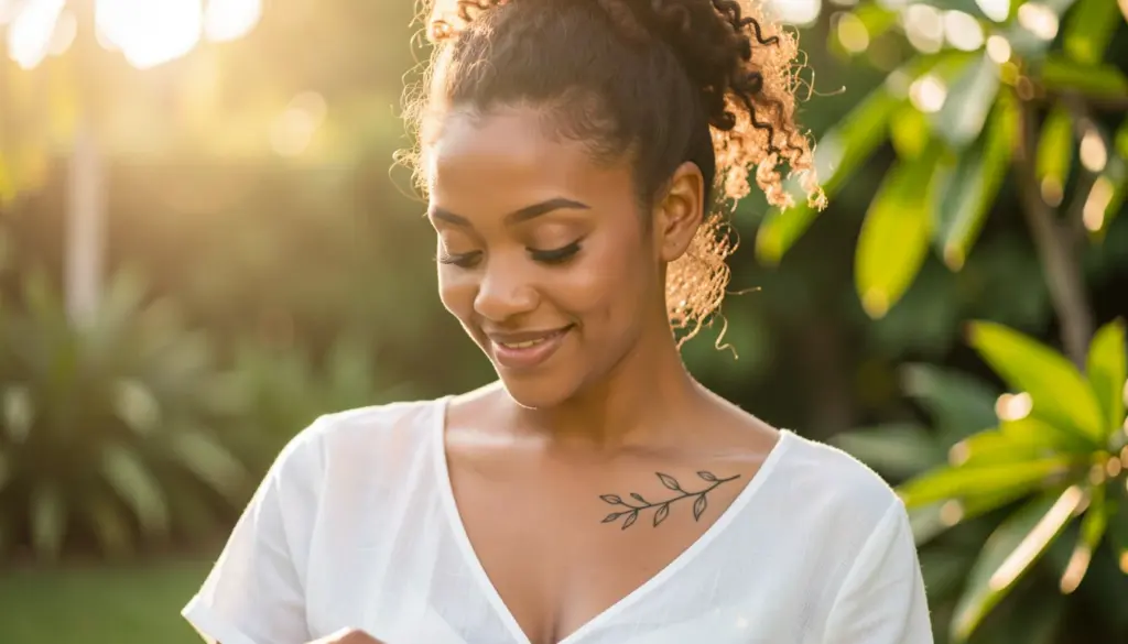 40 Ideias de Tatuagem Ramo Sem Pintar para Você se Inspirar